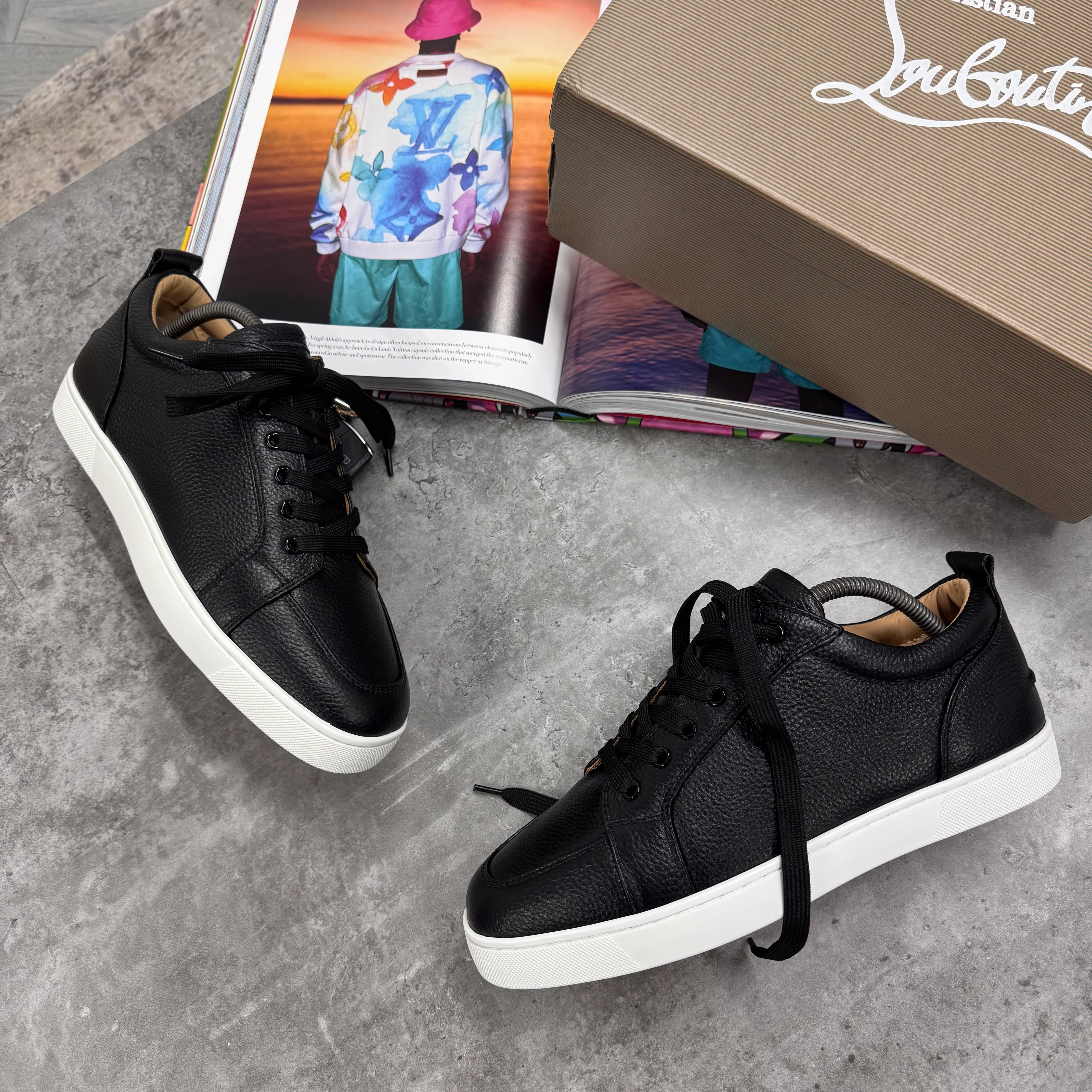 LOUB TRAINERS - BLACK / WHITE