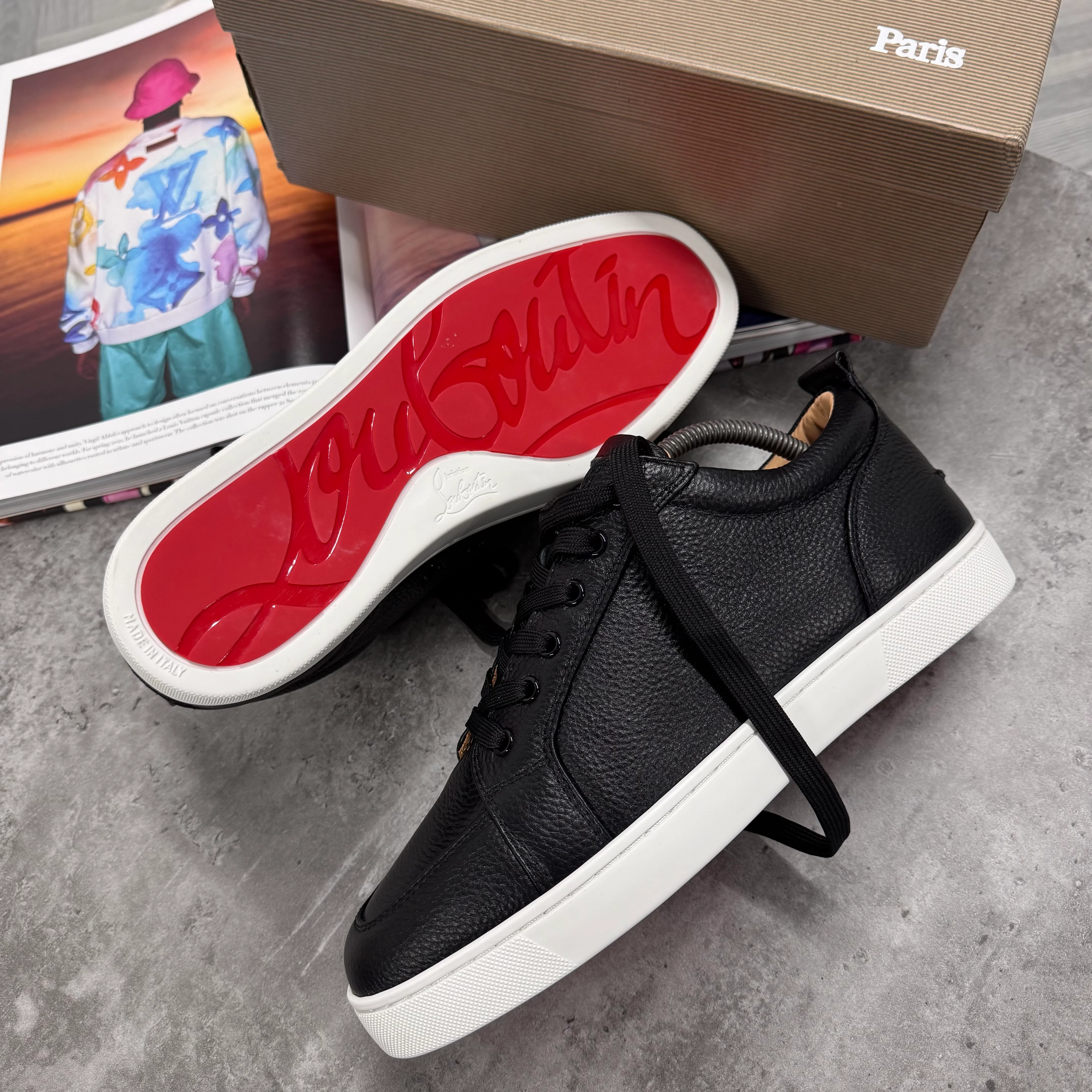 LOUB TRAINERS - BLACK / WHITE - Image 2